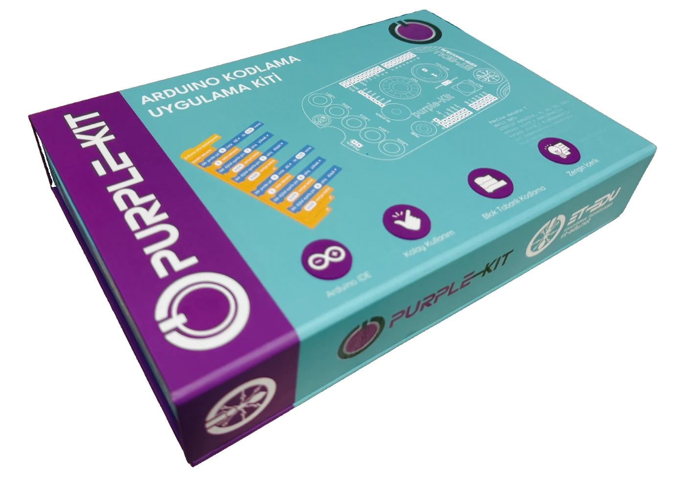 purple-Kit Arduino kodlama uygulama kiti kutusu